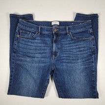 LOFT Women&#39;s Size 12 Blue Denim Skinny Jeans Hi rise Mom - £13.29 GBP