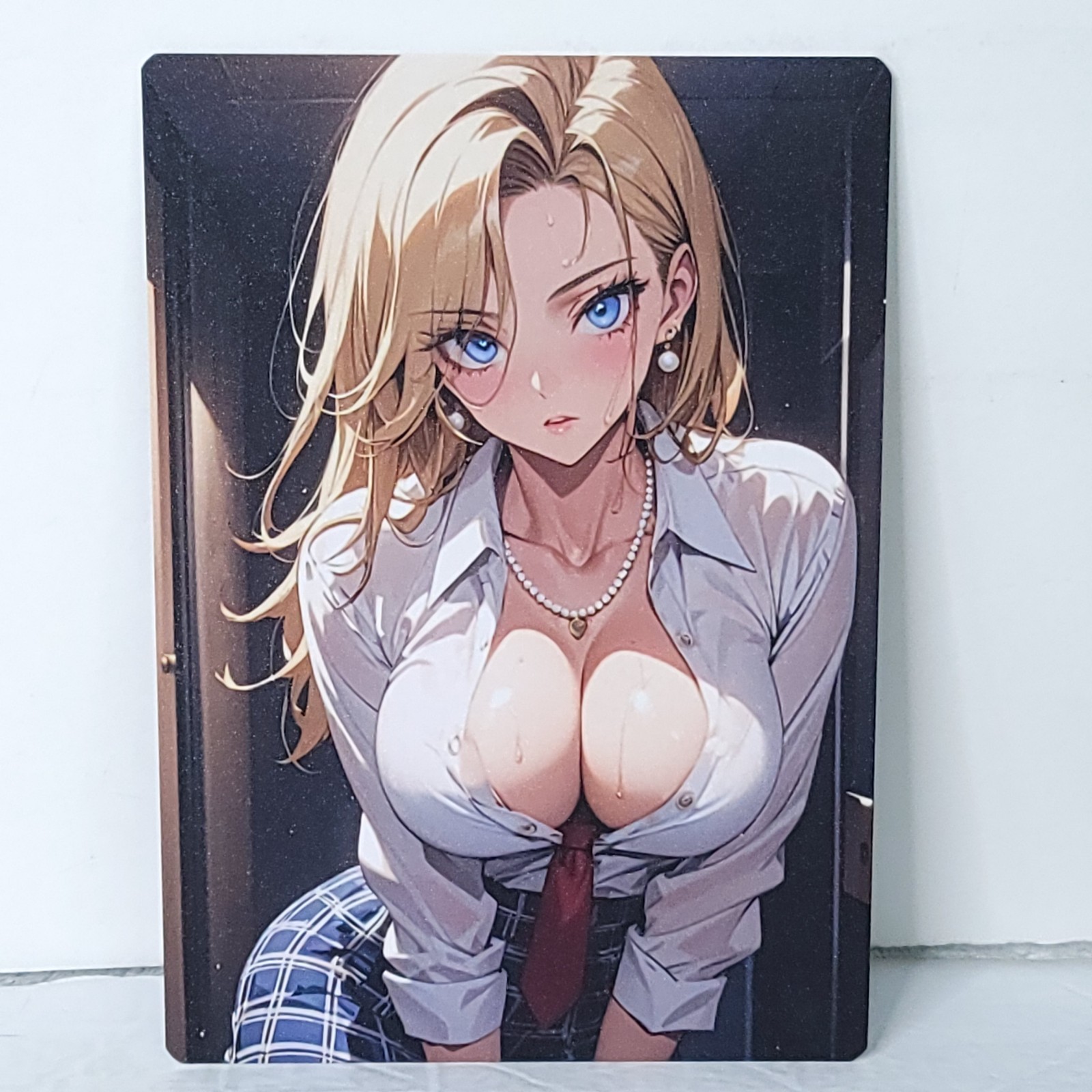 Android 18 Office Double Sided Waifu Card Anime Girl Wall Art Oversized ... - $22.76