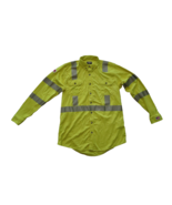 LAKELAND ISHAT29RT Flame Resistant Knit High Visibility Button-Up Shirt ... - $932.77 MXN