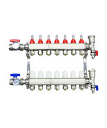 Radiant Heat Manifold 7 Loop PEX Tubing Manifild Hydronic Radiant Floor ... - $293.30 CAD