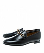 GUCCI Women’s Black Betis Glamour Leather Loafers Size 8.5 (US) NIB Style 482464 - $659.00