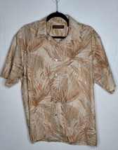 Tori Richard Honolulu Mens Hawaiian Button shirt Large Palm Tree All Over Print - £14.30 GBP