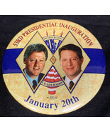 Bill Clinton Al Gore 53rd Presidential Inauguration Button 1997 Politics KG - $11.09 CAD