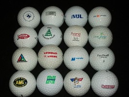 Lot 16 Golf Balls Blodgett Madison Ing Norwest MagneTek Hunter Pro AME E... - £31.85 GBP