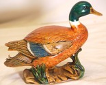 Ceramic Drake Mallard Duck Bird Figurine - $16.82