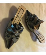 No. 21 Metallic Knotted Kitten Heel Mule SZ 35 NEW $725 - $679.88 CAD