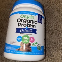 Orgain Organic Protein Powder + OatMilk Chocolate Flavored Plant-Based 1... - £16.51 GBP