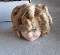 Vintage 1982 Ideal Shirly Temple Character Girl Doll Head 2 1/2&quot; Tall - £14.79 GBP