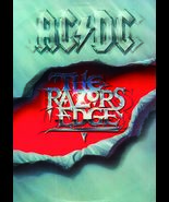 AC/DC The Razor&#39;s Edge FLAG CLOTH POSTER BANNER CD Angus Young HEAVY METAL - £15.72 GBP