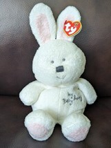 Ty Pluffies Bunny White Plush Love To Baby Stuffed Toy Sewn Eyes 2005 - $66.41