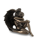 Bronzed Female Angel Statue Artistic Nude Sculpture - £47.29 GBP