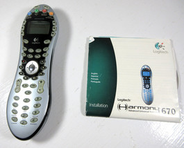 Logitech Harmony 670 Universal Programmable Remote Control w/ Software CD Manual - $24.70