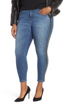 Your Sexy Jeans Womens Plus Size TekFit™ Striped Skinny Ankle Jeans ,14W - $28.51
