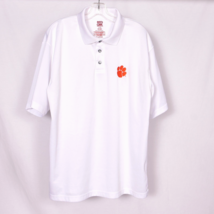 Red Oak Sportswear Clemson Tigers White Polo Shirt Size Large  - £17.37 GBP