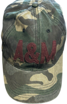 Texas A&amp;M Aggies Camo Print Embroidered Burgundy A&amp;M Strapback Adjustabl... - $352.15 MXN