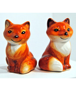 Vintage Salt &amp; Pepper Shakers Two Smiling Wolves Collectible Dinnerware  - £7.77 GBP