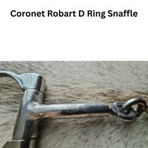 D Ring Snaffle Horse Bit 5 1/2" Mouth Stainless Steel by Coronet Robart USED image 3