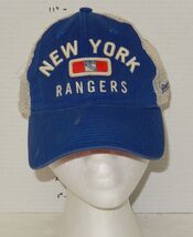Reebok NHL New York Rangers Snapback Hat Cap Blue Red White - $14.80