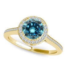 Authenticity Guarantee

Blue Irradiated Round Diamond Halo Women&#39;s Ring ... - €1.695,05 EUR