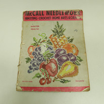 McCall Needle Point Needlework Knitting Crochet Home Works Magazines Winter 1949 - £7.66 GBP