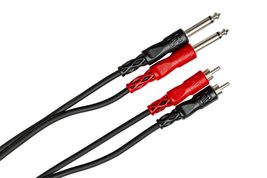 Hosa CPR-201 Dual 1/4 Inch TS to Dual RCA Stereo Interconnect Cable, 3.3... - $18.45