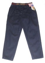 VTG ZAC High Waist Plaid Belt Proportioned Fit Pleat Front Jeans Wm&#39;s 14... - $39.99