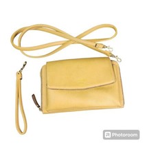 Relic Kari Crossbody Wallet Convertible Wristlet Gold Faux Pebbled Leather - £23.68 GBP