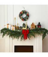 Thiccywoov 6ft Christmas Cedar Wreath Garland Greenery Indoor Outdoor - $422.30 MXN