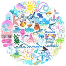 66 pcs hydroflask Stickers Ocean Beach Themed Stickers for Laptop Water ... - $16.56