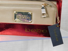 NWT Bebe Nora Taupe Tri Fold Organizer Wallet Wristlet in bebe box - £39.77 GBP