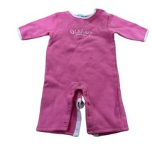 Old Navy Infant Romper Pink Terry Cloth Snap Closure 6-12M - $15.10