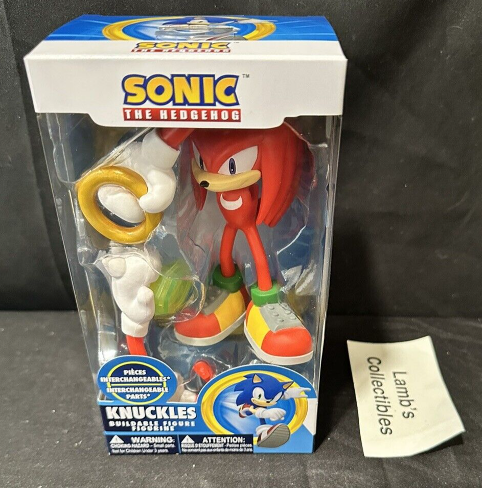 Sonic The Hedgehog Knuckles Buildable Figure Interchangeable Parts ...