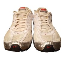 Nike Women&#39;s Reax Run 5 407987 White Gray Pink Running Shoes Sneakers Sz 8 READ! - £33.59 GBP