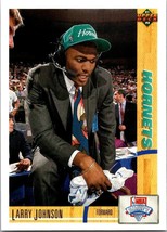 1991-92 Upper Deck #2 Larry Johnson Rookie RC Charlotte Hornets - $1.97