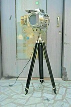 Decorative Floor Lamp Vintage Black Tripod Light Searchlight Retro Spotlight - £170.01 GBP