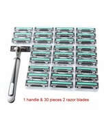 31pcs/Set (1) High Quality Men&#39;s Shaving Razor Holder + 30 Double Edge B... - $34.28 CAD
