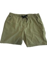 TROPICAL SPORTSWEAR Active Shorts Mens Size 38 Army Green Belted 100% Nylon - £10.20 GBP