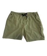 TROPICAL SPORTSWEAR Active Shorts Mens Size 38 Army Green Belted 100% Nylon - $12.73