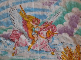 80&#39;s Era She-Ra Princess of Power Children&#39;s Twin Flat Sheet Very Nice Condition - £178.06 GBP