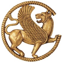 Ancient Persian Griffin Wall Sculpture Replica Reproduction - $69.30