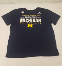 Michigan Wolverines T Shirt Nike Air Jordan 2016 Orange Bowl Mens Size 2... - $16.19