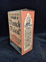 Near Mint Original 1934 STAR &quot;French Fried&quot; Popcorn Cardboard Box - $63.99