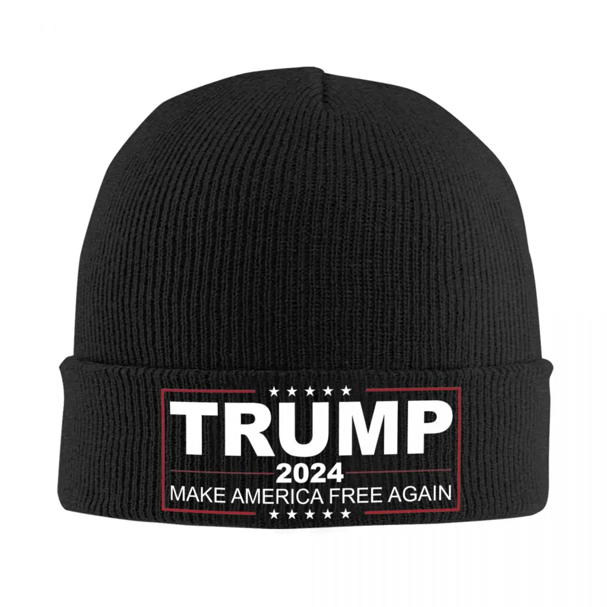 Trump 2024 Make America Free Again Hats Autumn Winter Beanies Street Caps Unisex - £12.46 GBP
