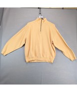 Tommy Bahama 1/4 Zip Knit Gold Sweater Men&#39;s L Mock Neck Copper Zipper C... - $42.13 CAD
