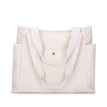 A4 Large Female Tote Bag Canvas Fabric Shoulder Bag Women&#39;s 2022 Big Cas... - £44.36 GBP