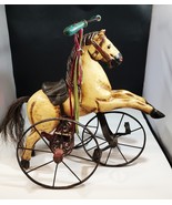 Vintage Victorian Era 17x15in Wood &amp; Cast Iron Horse Children’s Toy &quot;Ver... - £389.37 GBP