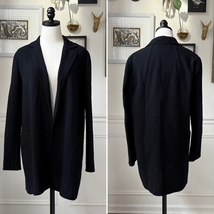 Lafayette 148 Longline Open Front Blazer Textured Wool Crepe $350 S - $90.00