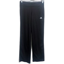 Adidas Track Pants Women&#39;s Medium M Black White Striped 30&quot; Inseam - £7.78 GBP