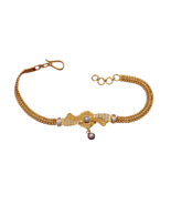 22k stamp hallmark gold 17.5cm friendship fashion bracelets cute jewelry - €1.468,51 EUR