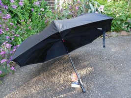 BETTER BRELLA Umbrella Black Automatic Wind-Proof, Reverse Open, Upside ... - $21.78